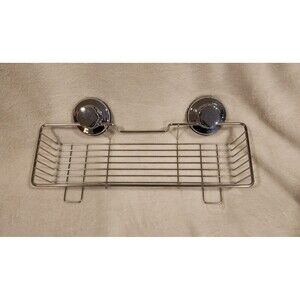 Shower Caddy Bathroom Organizer Large Combo Suction Cup Wall Mount 15x5